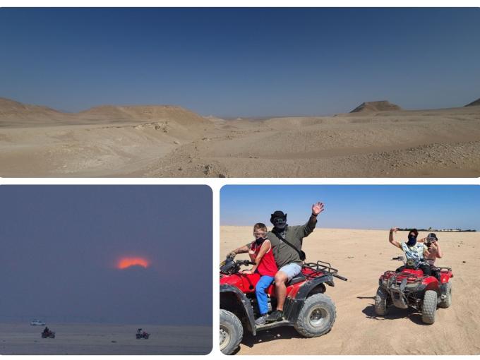Ausflüge Ägypten:: Quad Safari, Vergessen Sie den Trubel des Alltags und tauchen Sie ein in die unberührte Schönheit der arabischen Wüste. 